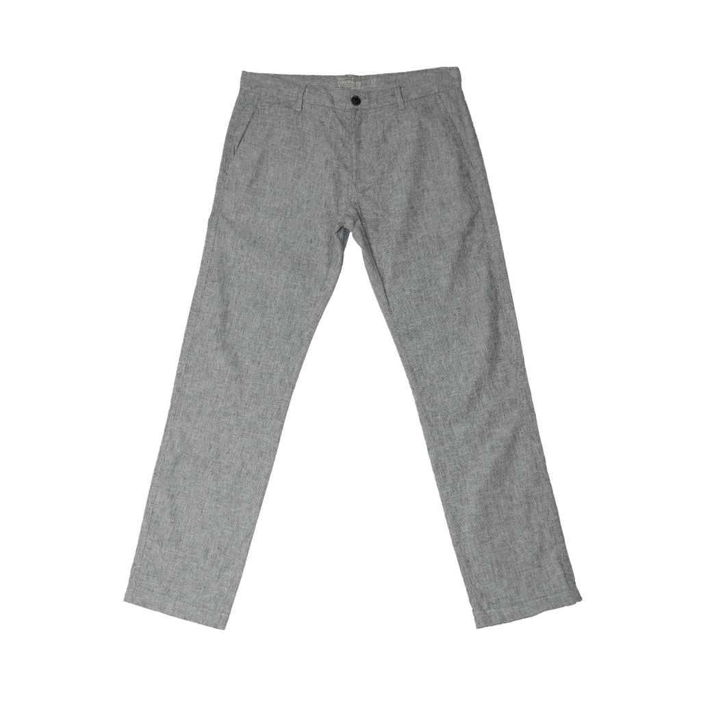 GIORDANO Men's Cotton Linen Pants (01119201) - White x Black | Shopee ...