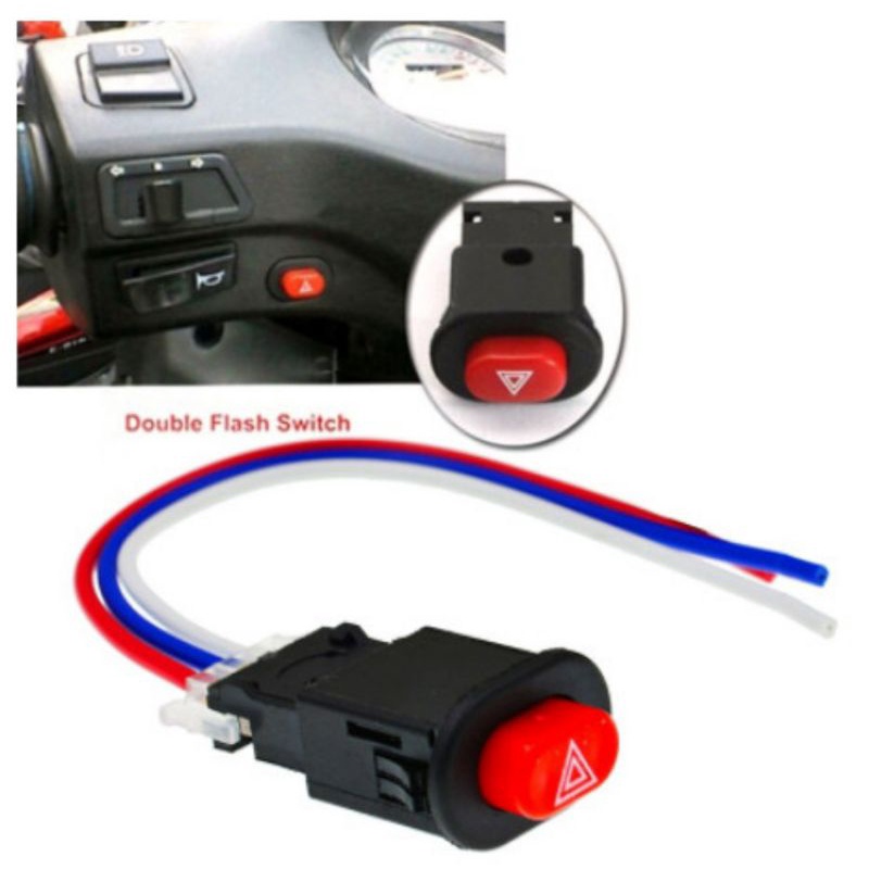 TOMBOL Versatile Hazzard On Off button switch for car motorbikes ...