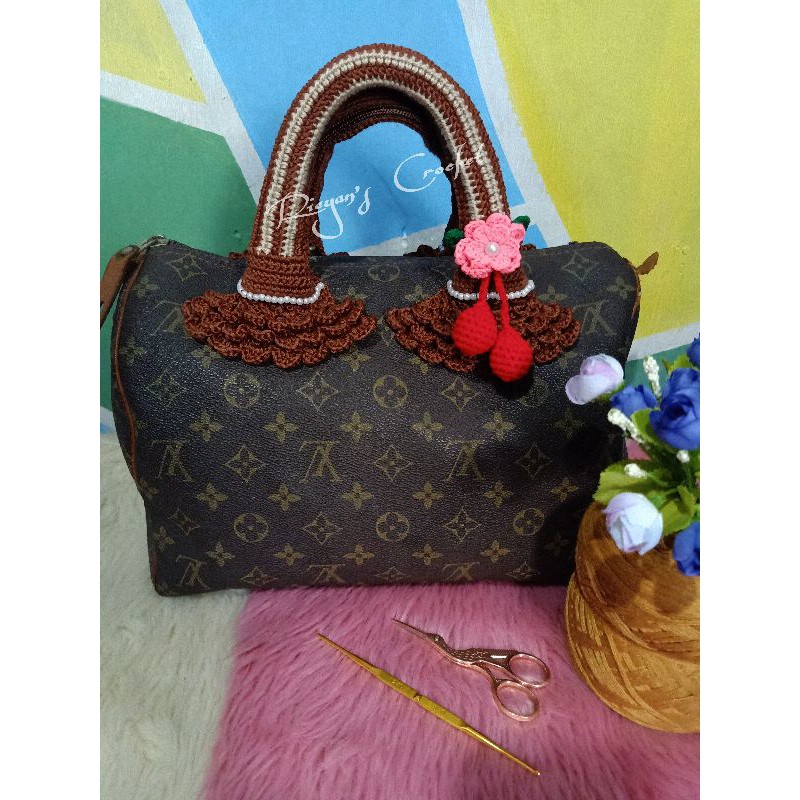 Crochet LV handle cover for SPEEDY