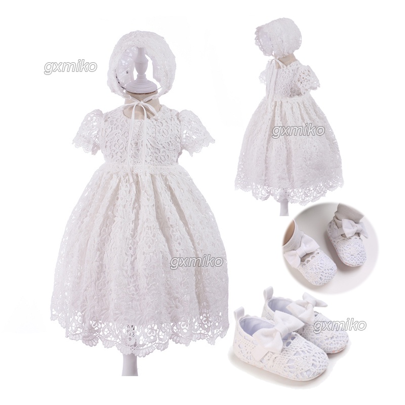 Christening Dress for Baby Girl Baptismal Long Gown Formal Dresses ...