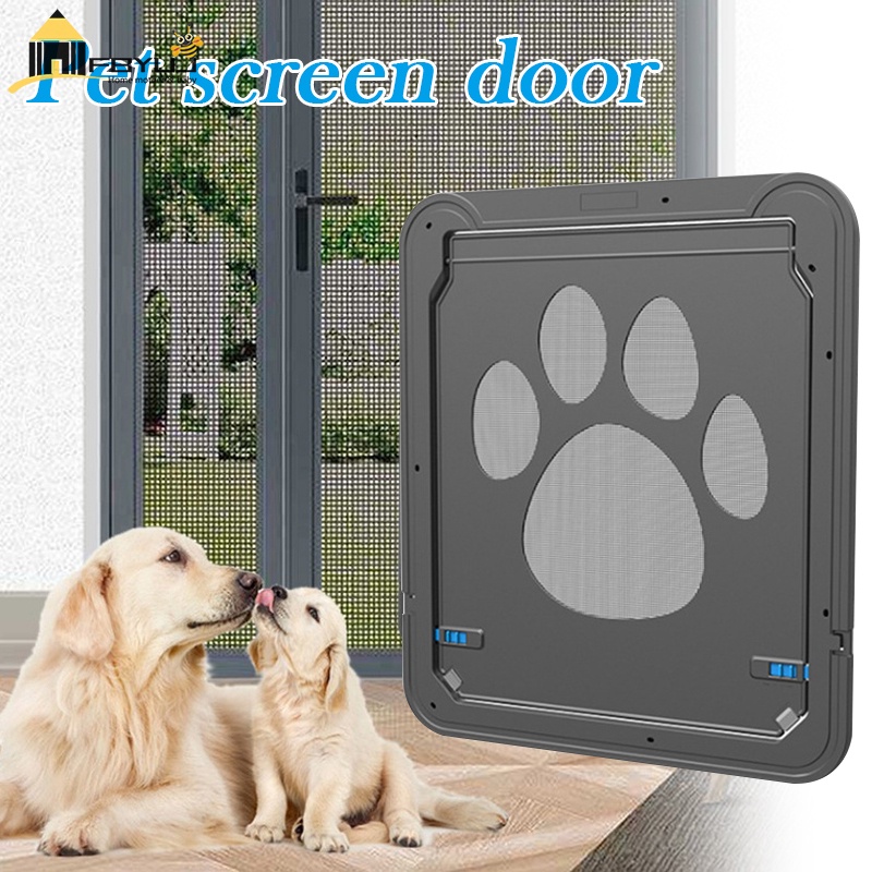 Pet Screen Door Selfclosing Sturdy Sliding Dog Screen Door
