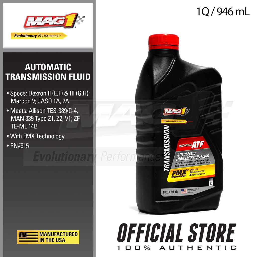 MAG 1 Multi-Vehicle Universal Automatic Transmission Fluid 1qt (946ml ...