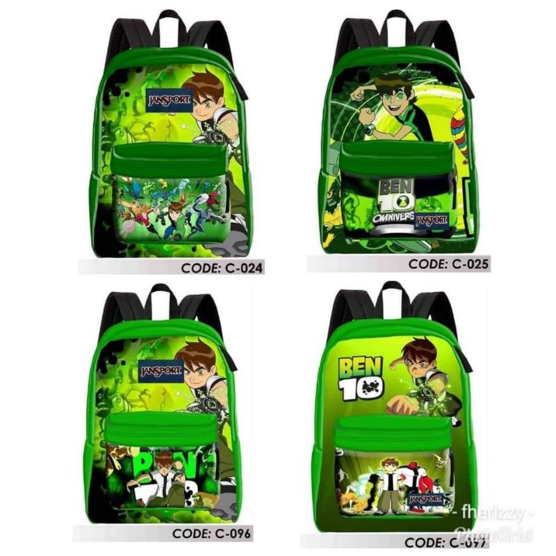 COD Character J A N S P O R T BEN10 Designs Backpck Bag Shopee Philippines