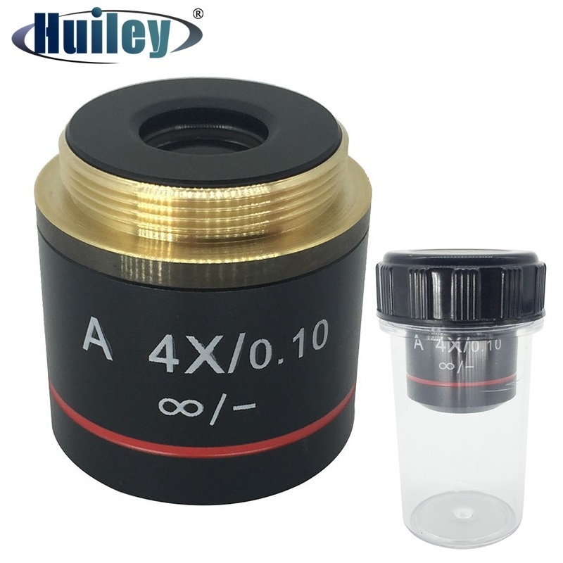 4X Achromatic Infinite Infinity Plan Objective Lens for Biological ...