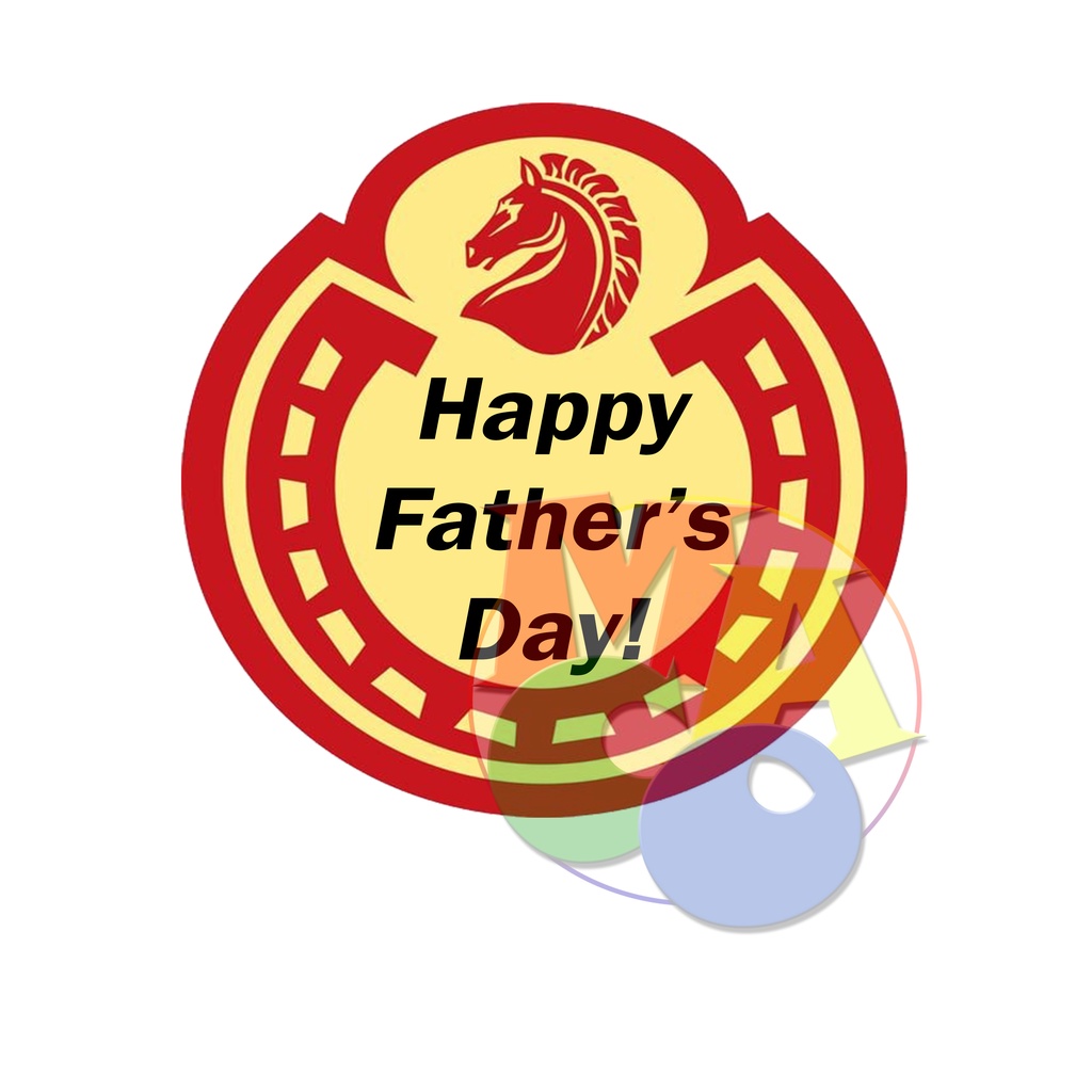 Father's day Red Horse cake toppers 2x2,3x3x,4x4,5x5,6x6 | Shopee ...