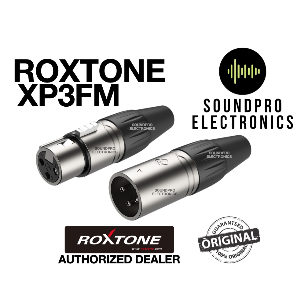 ROXTONE XP3FM XLR Male & Female Connector (1set) | Shopee Philippines