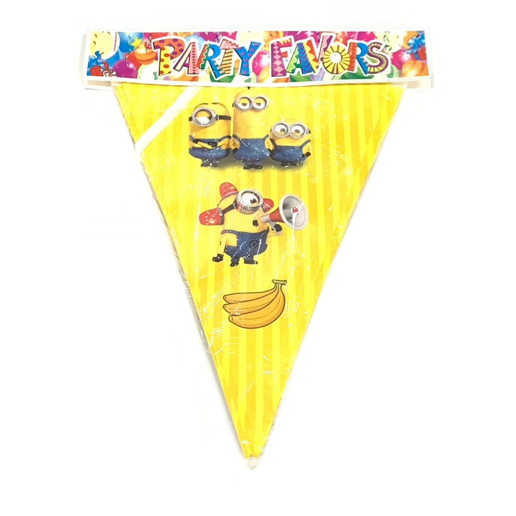 Cartoon Banderitas Boy Design Paper Flag Happy Birthday Party Pennant ...