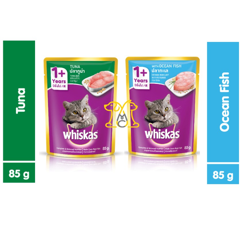 Whiskas ocean fish wet hot sale food