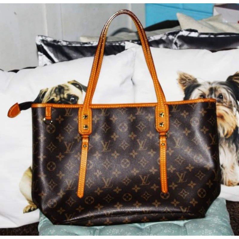 Lv tote sale bag with zipper