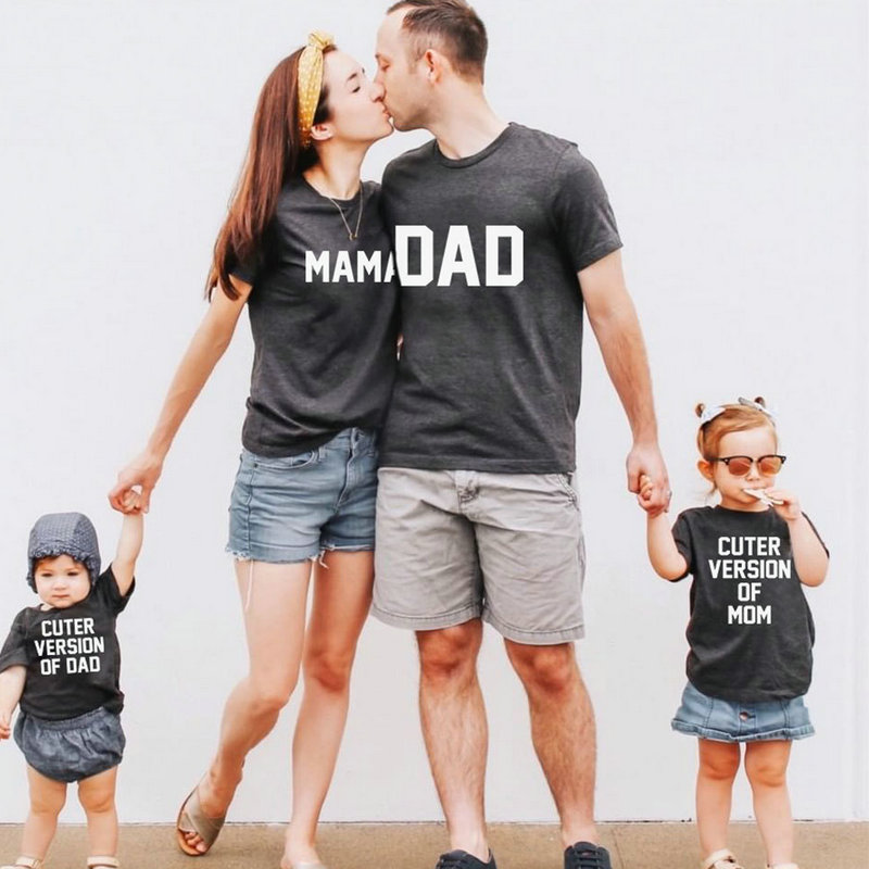 Matching outfits for mom dad and baby on sale girl