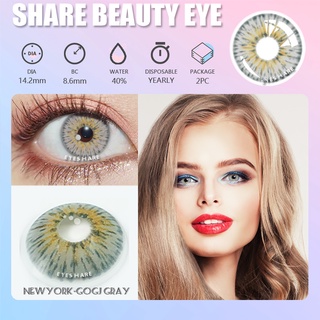 Cheap DORELLA Color Contact Lenses 1Pair New York PRO Series Cosmetic  Contactlen Colored Eye Makeup Contacts 14.2MM