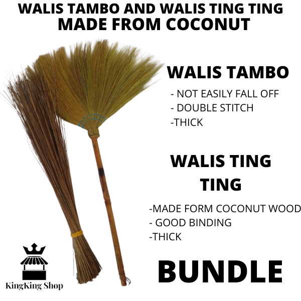 KKS WALIS TING TING (BROOM STICK) WALIS TAMBO (WHISK BROOM) QUALITY ...