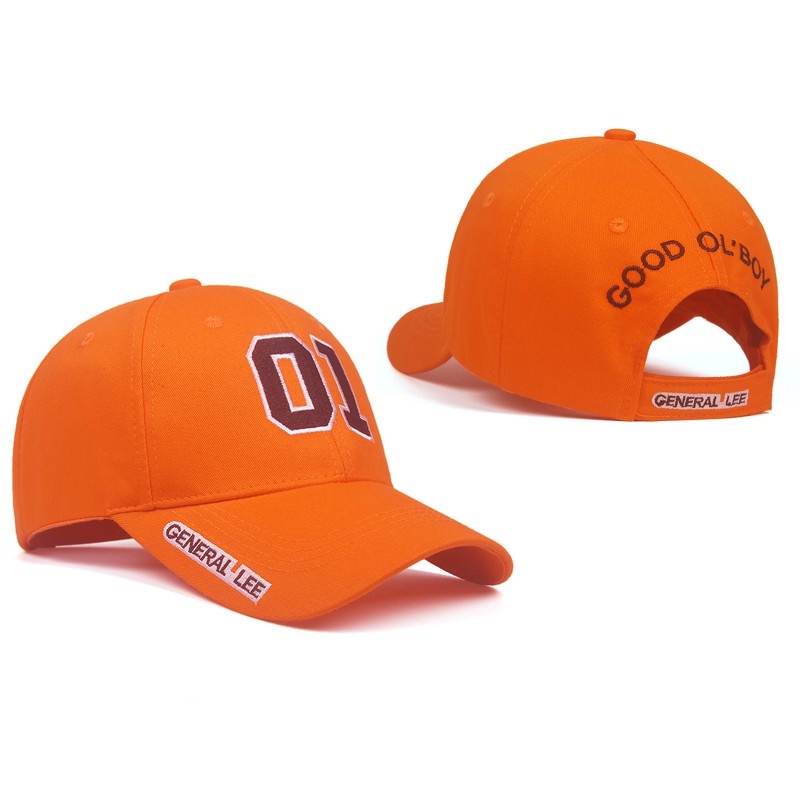 Snapback Cap 01 Number Embroidery Orange Color Cotton Hip Hop Outdoor ...