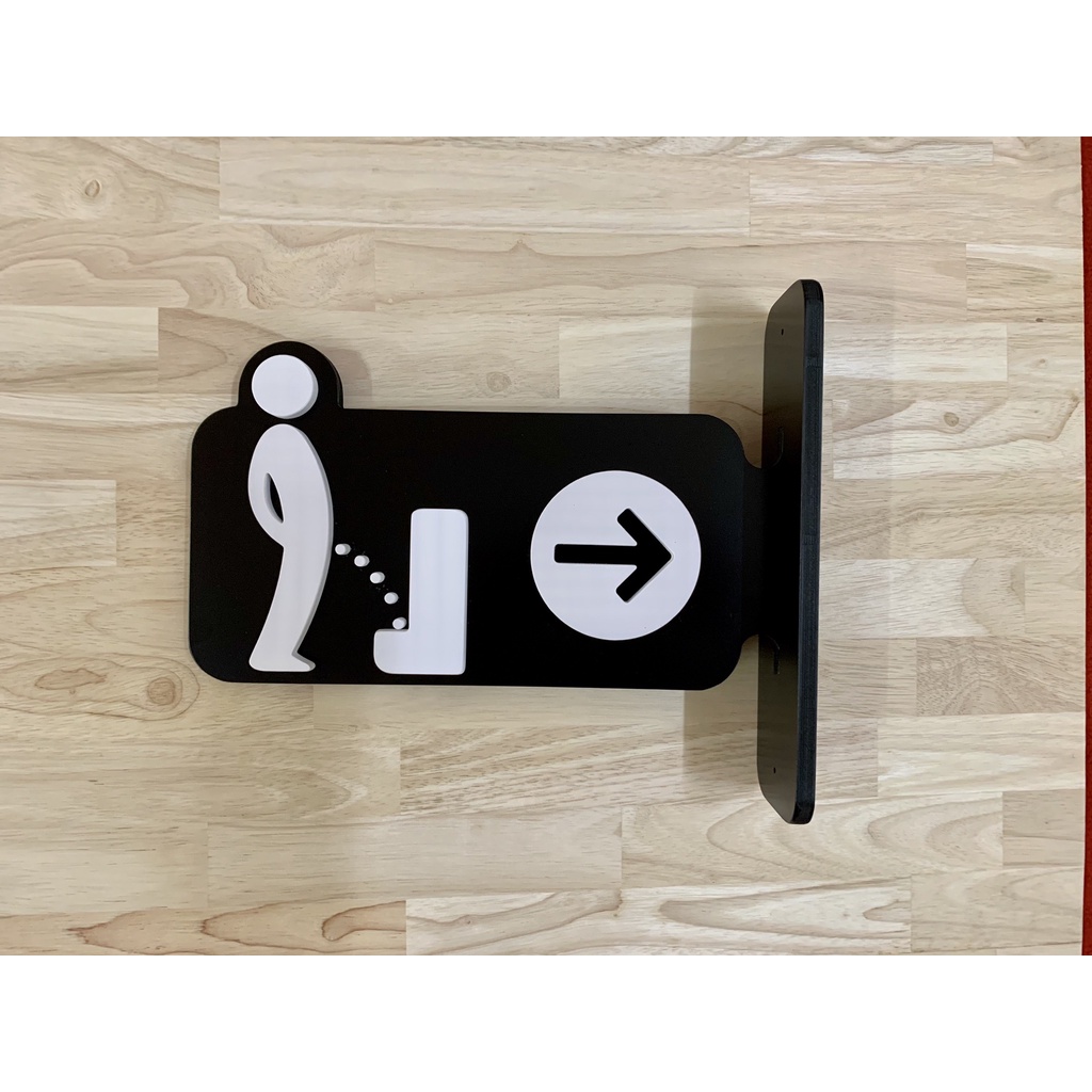 Pee Standing Sign Protruding From The Wall | Shopee Philippines