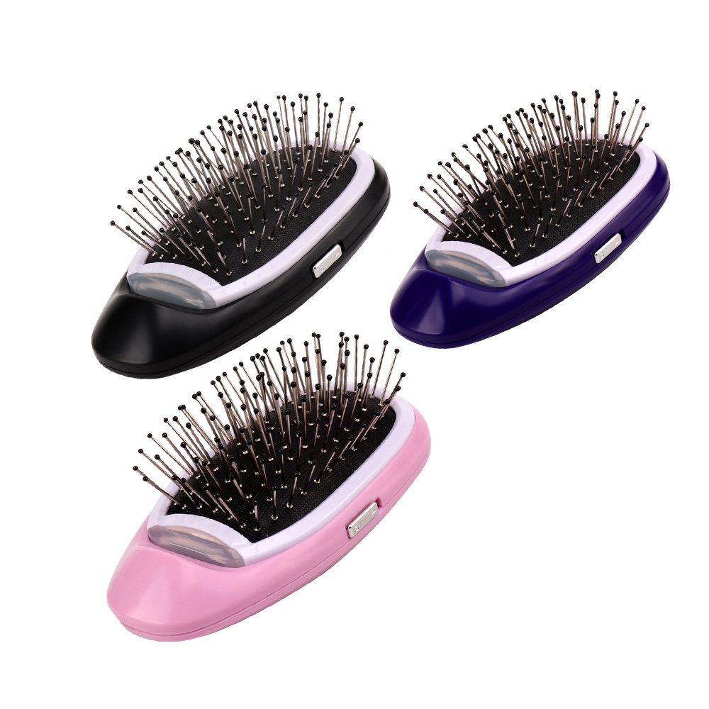 Portable electric shop ionic hairbrush