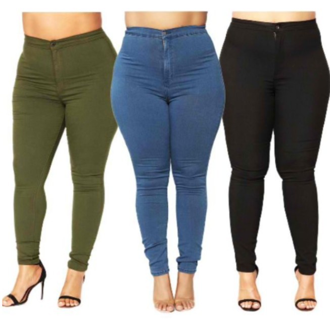 PLUS SIZE HIGH WAIST WOMEN JEANS(30-40)