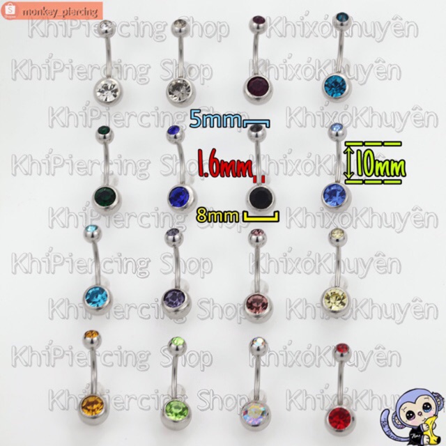 Basic Regular Navel Piercing - Piercing _ Monkey Piercing | Shopee ...