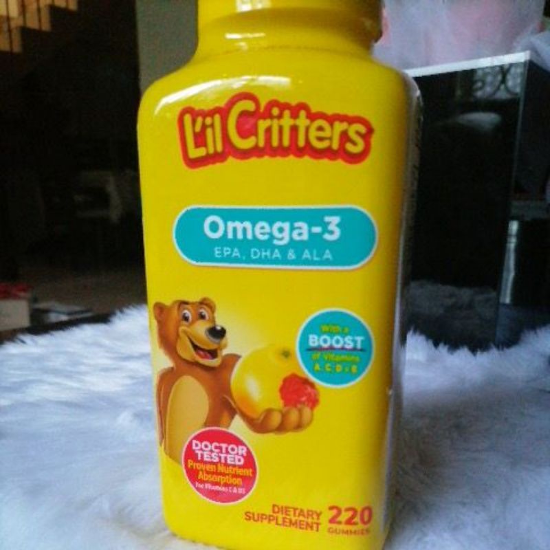 L'il Critters Omega3 EPA, DHA & ALA with a Boost of Vitamins A, C, D
