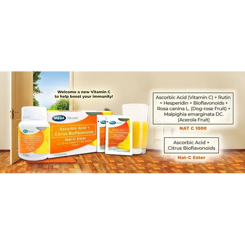 NAT C 1000/NAT C ESTER LOW ACID NATURAL VITAMIN C Shopee Philippines