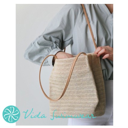 Beach bag outlet rattan