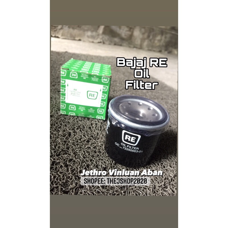 Bajaj RE Oil Filter (Original) Shopee Philippines