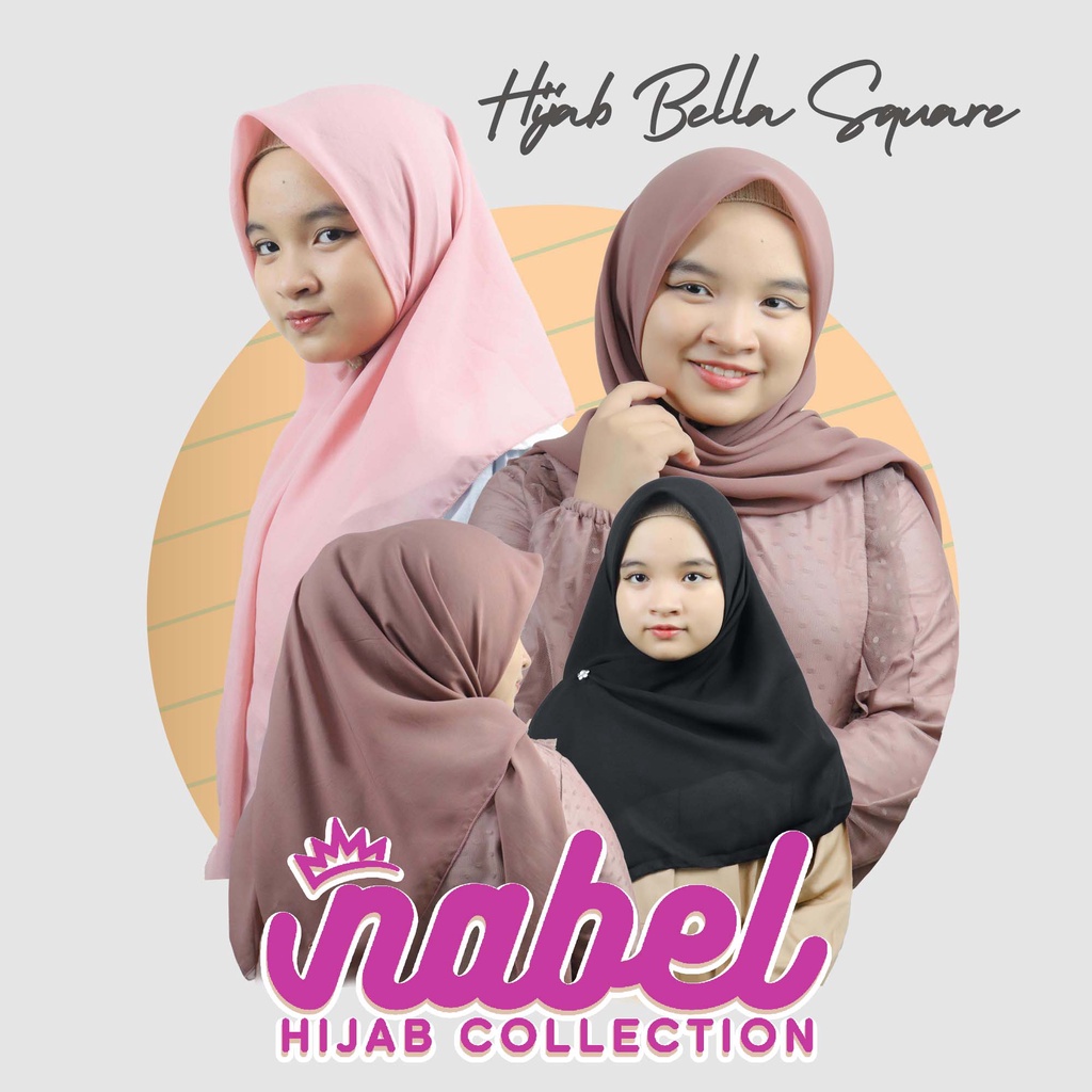 Hijab Square Hijab Hijab Double Polos Nabel Collection | Shopee Philippines