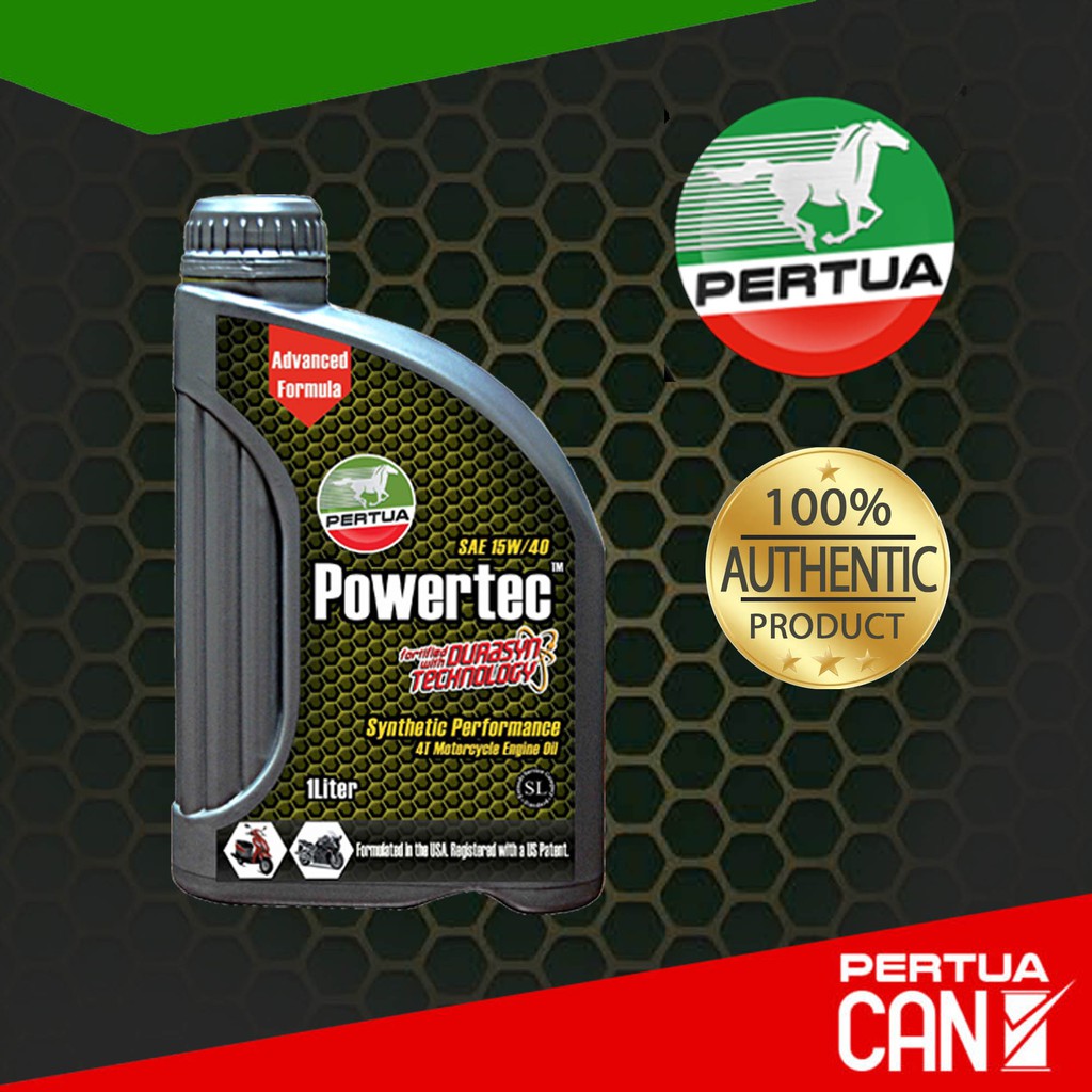 Pertua Powertec Synthetic Performance 4T Motorcycle Engine Oil SAE 15W