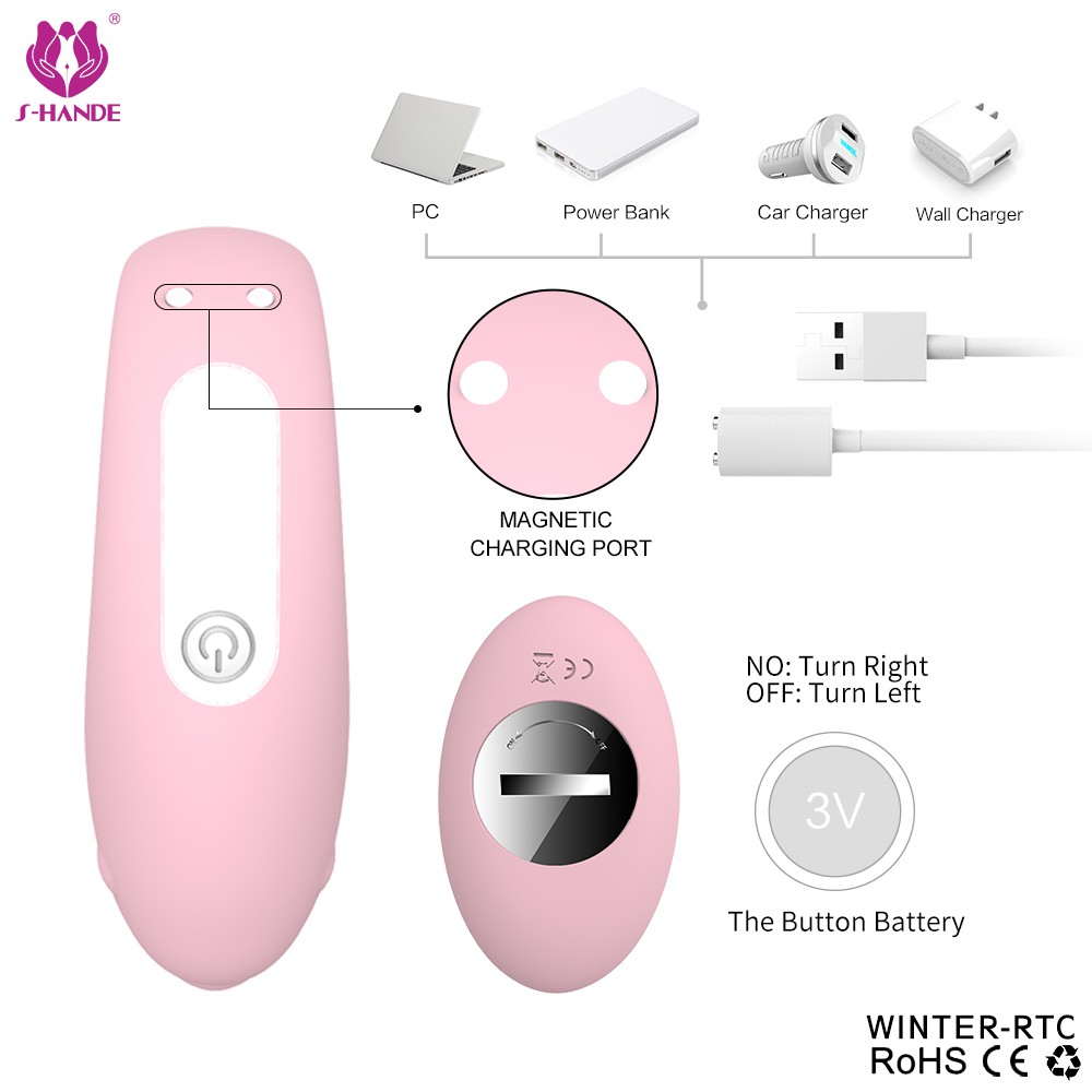 S-Hande Winter Vibrating Clip on Underwear Wearable Vibrator Sex