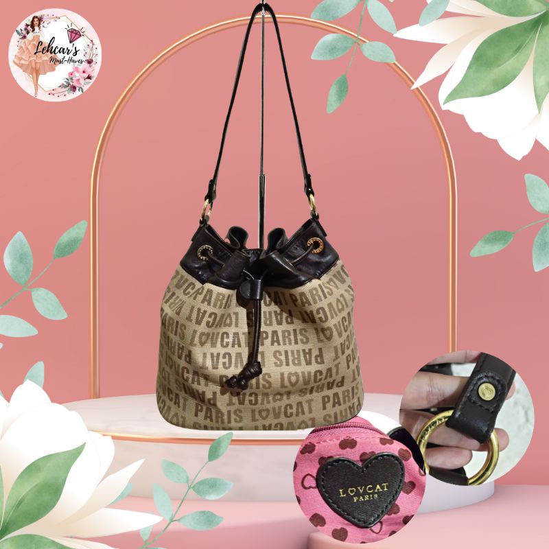 NEW ARRIVAL Lovcat Paris Bucket Shoulder Bag Shopee Philippines