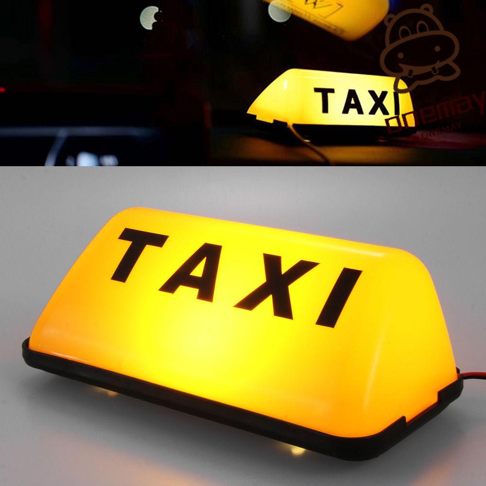 MAYSHOW New Taxi Sign Universal 12V Car Sign Lamp COB Hot Adhesive ...