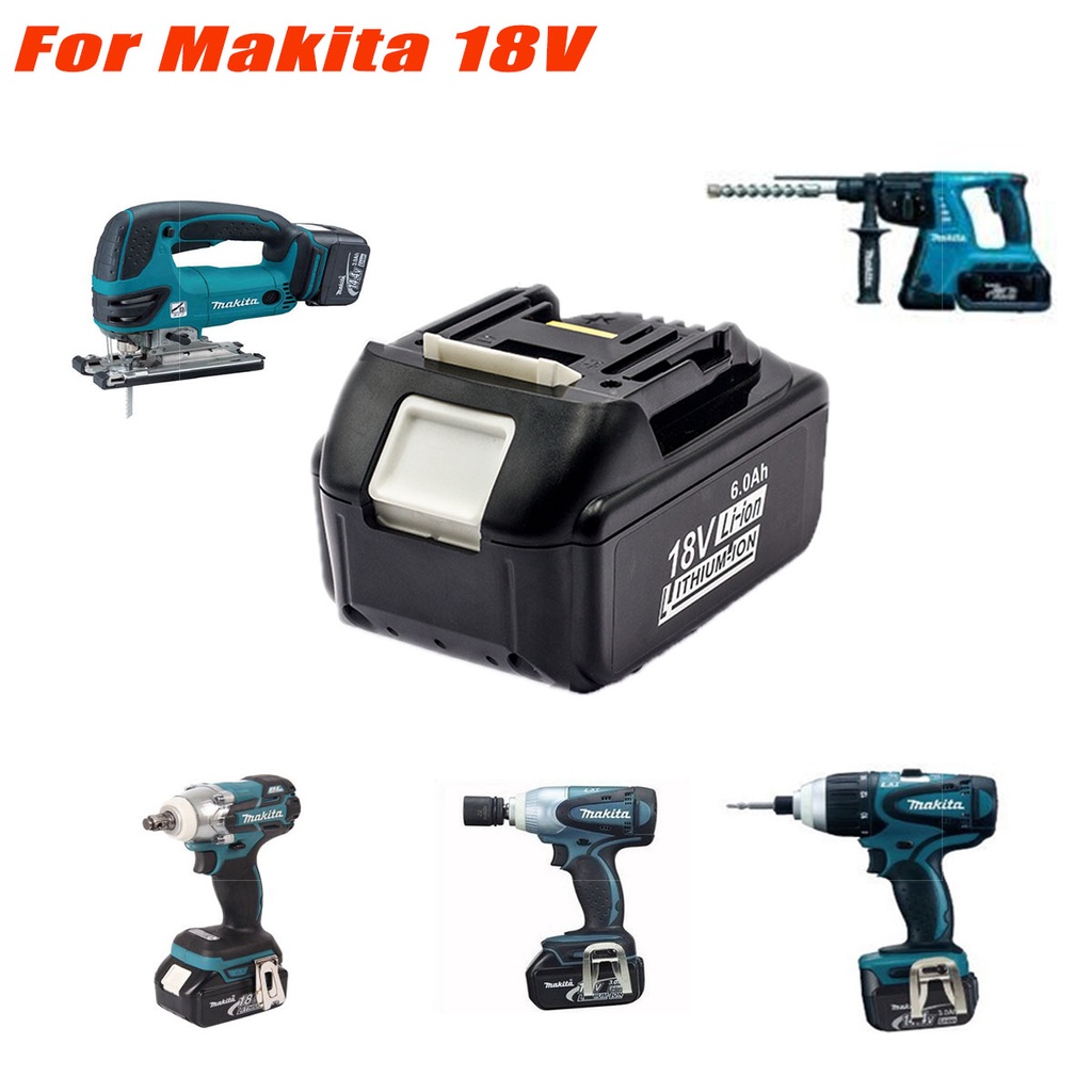 18650 lithium battery 18v 6Ah rechargeable battery replacement Makita ...