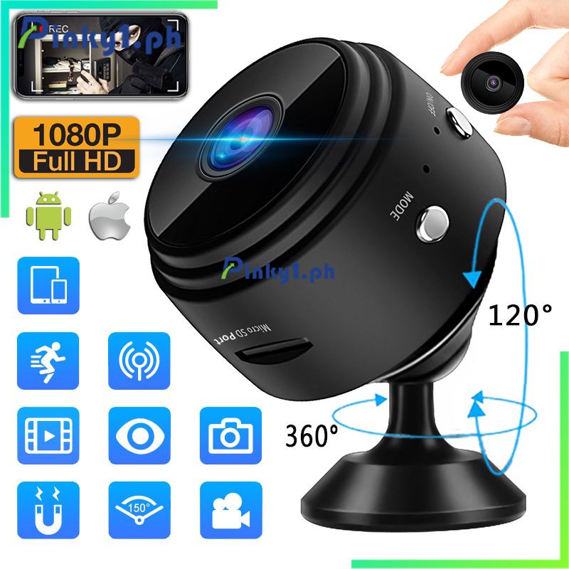 A9 Wifi Mini Camera Hd 1080p Small Portable Wireless Home Security  Surveillance Surveillance Cctv Ip Monitor Car Dvr Sports Dv Night Vision Pk  V380