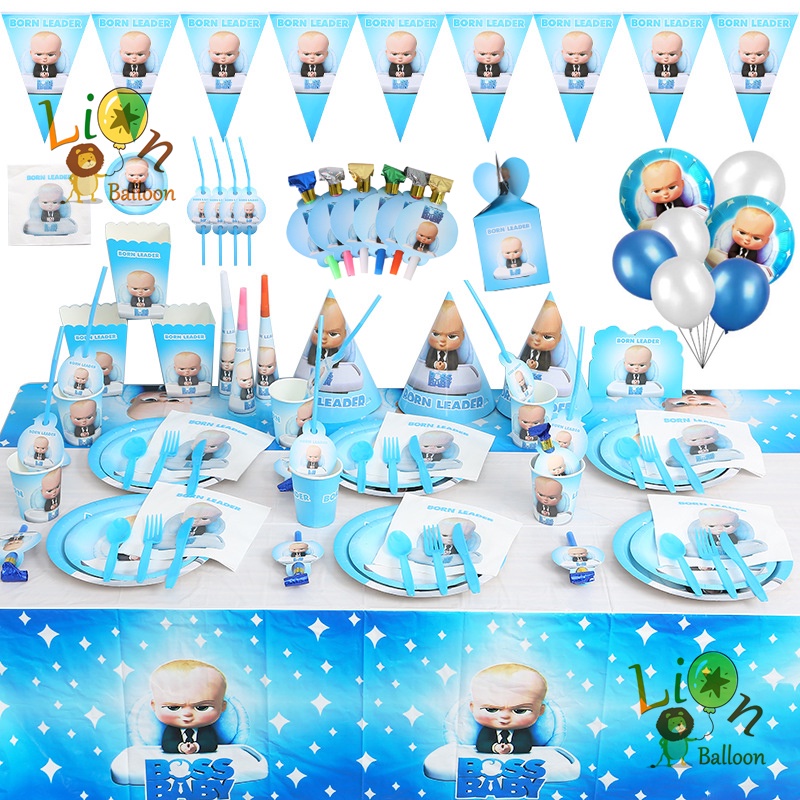 Boss Baby Theme Party Supplies Party Needs Balloons Birthday Decoration ...