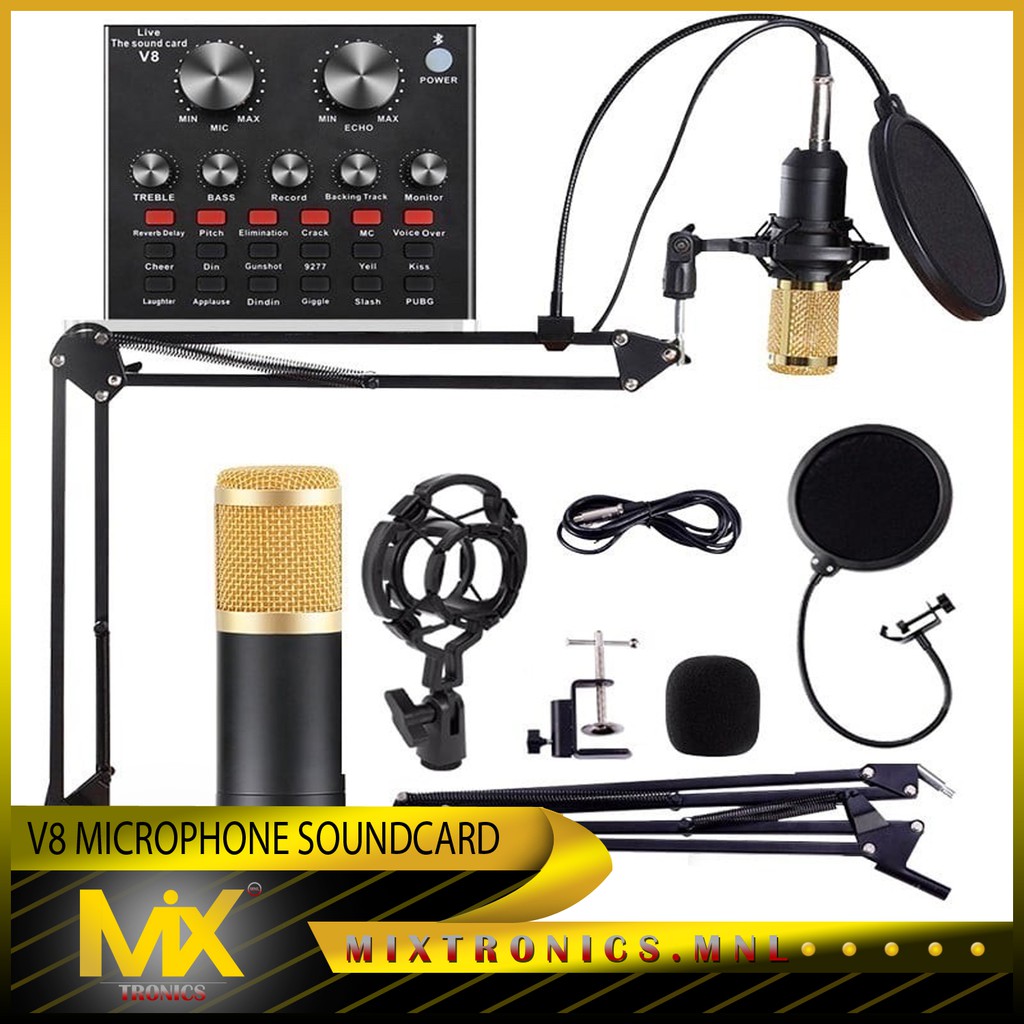 Mixtronics.mnl V8 Sound Card Audio Auto Tune Karaoke Microphone Live ...