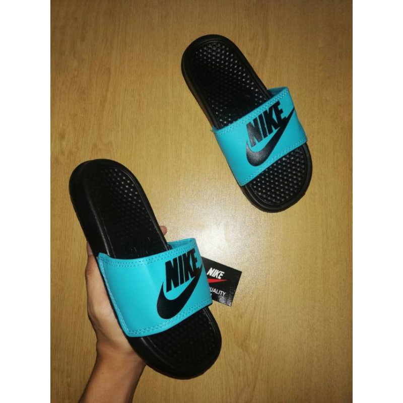 Aqua nike slides sale