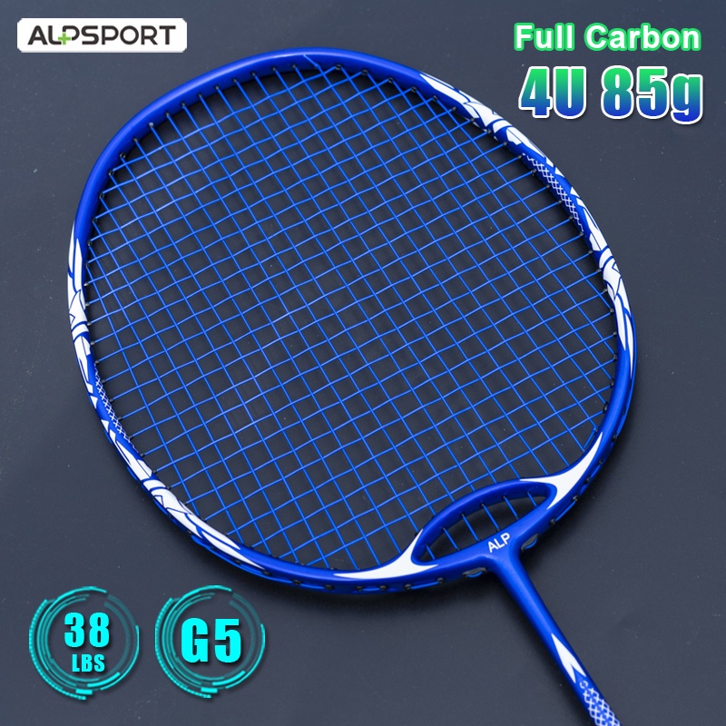 ALPSPORT ZHANYU 4U 38LBS G5 Black Badminton Racket 100 Full Carbon