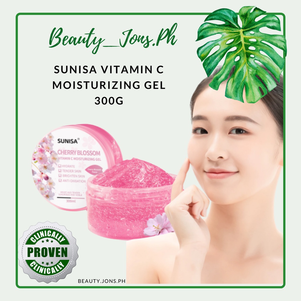 Original Sunisa Cherry Blossom Vitamin C Moisturizing Gel 300G Acne