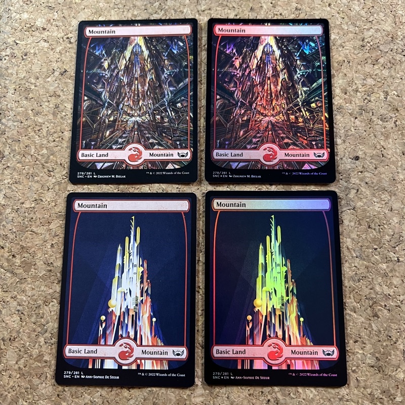 MTG MOUNTAIN | BASIC LAND | STREETS OF NEW CAPENNA | RED | MAGIC THE ...
