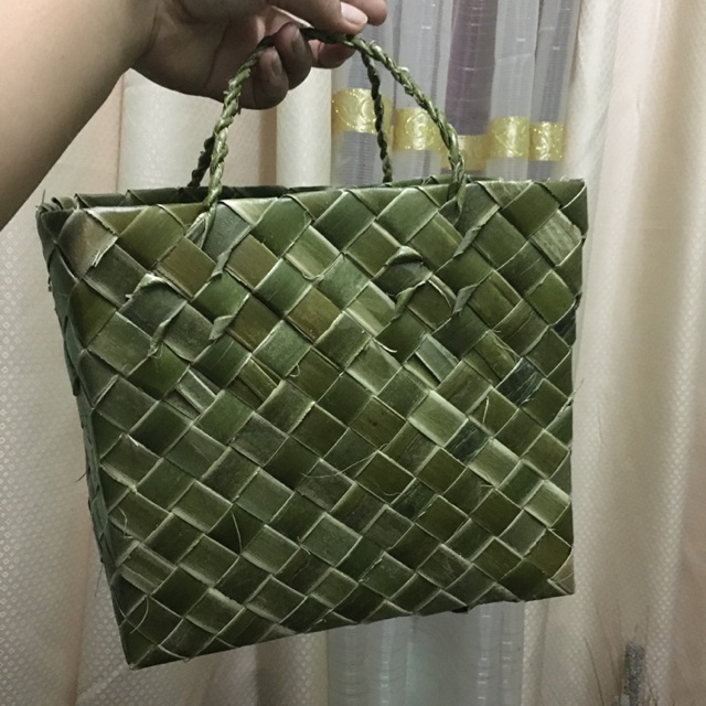 MEDIUM BAYONG BAG/PANDAN BAG/NATIVE BAG HANDMADE Shopee Philippines