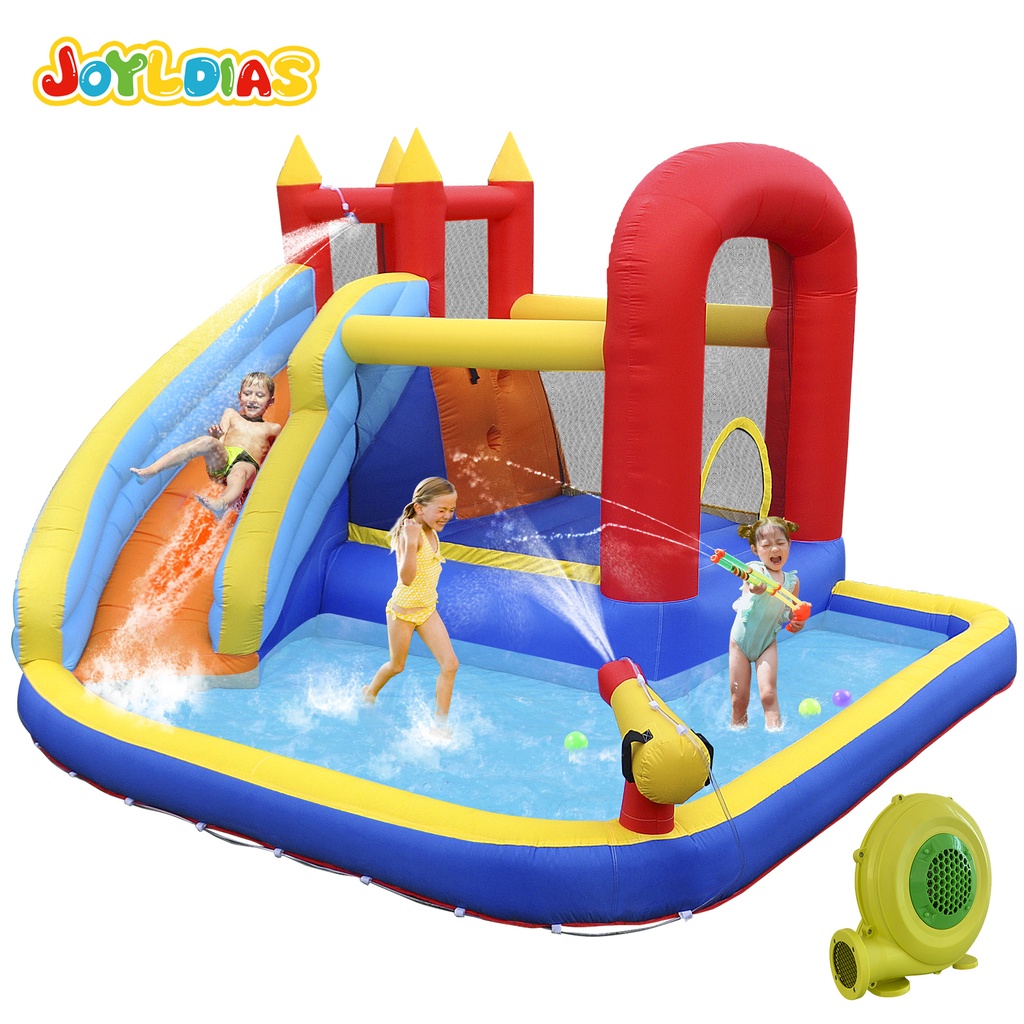 Inflatable Castle With Blower Inflatable Bounce House Kids Summer Water ...