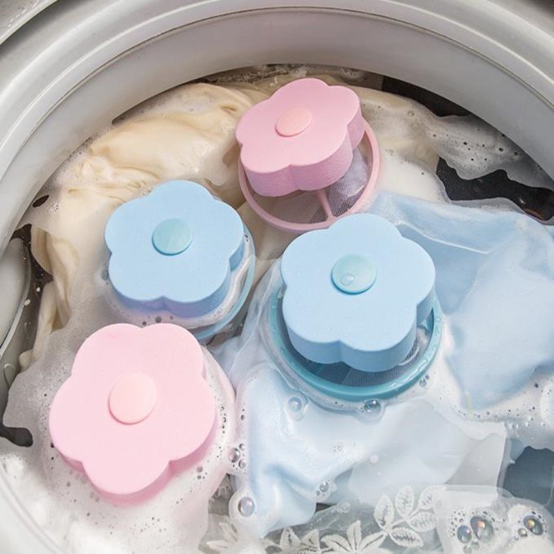 Reusable Hair Lint Catcher Washing Machine Float Filter Collector ...