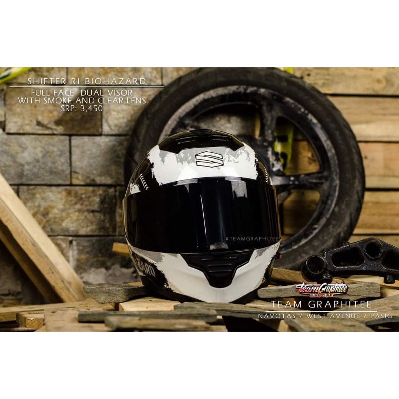 SHIFTER R1 BIOHAZARD WHITE | Shopee Philippines
