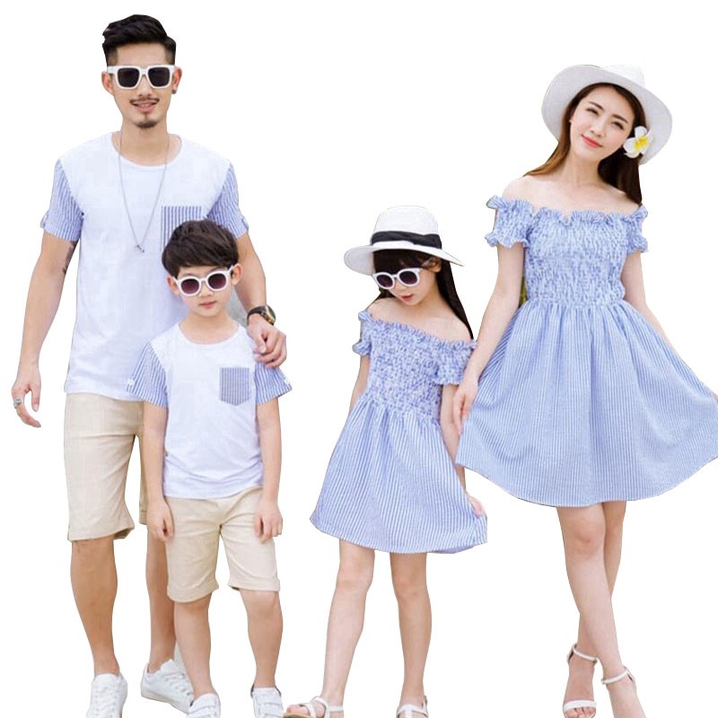 Couple Mother Daughter Dress Family Father Son Child T shirt Shopee Philippines