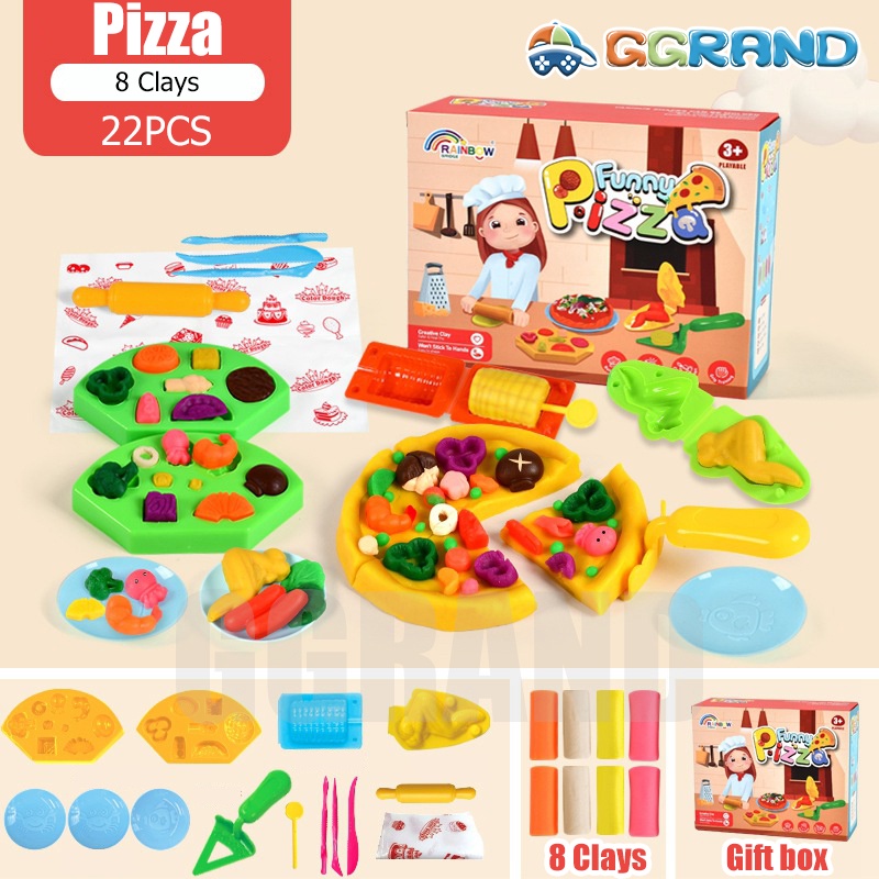 【ReadyStock】Play Doh Set Play Doh Clay Play Dough Playset Plasticine ...