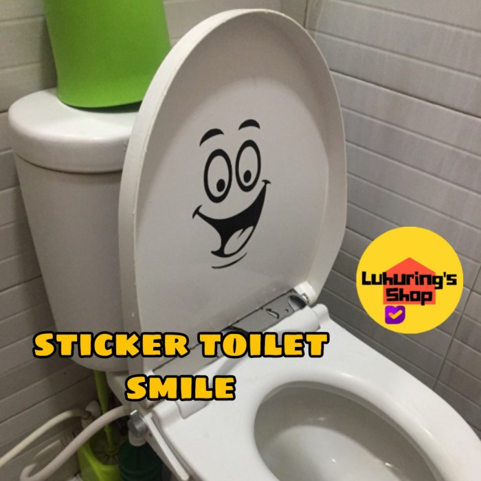 Sticker Toilet WC Bathroom (Big Mile) | Shopee Philippines