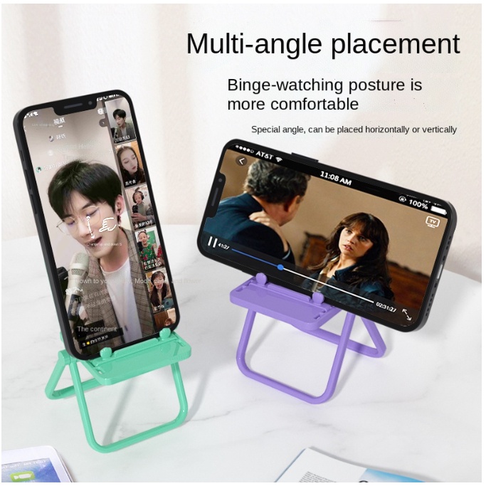 Mini Universal Candy Mobile Phone Portable Chair Desktop Stand Table ...