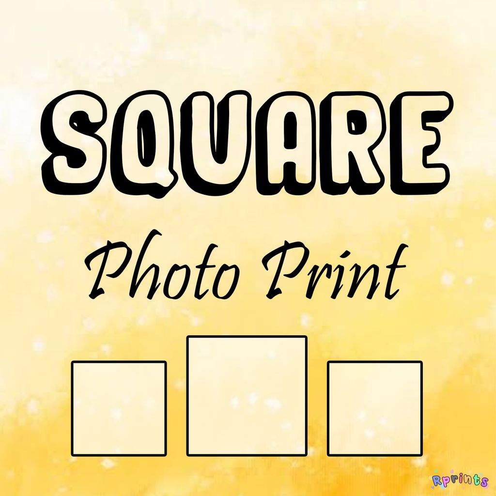 Customized SQUARE Photo Print | With Minimum order | Shopee Philippines