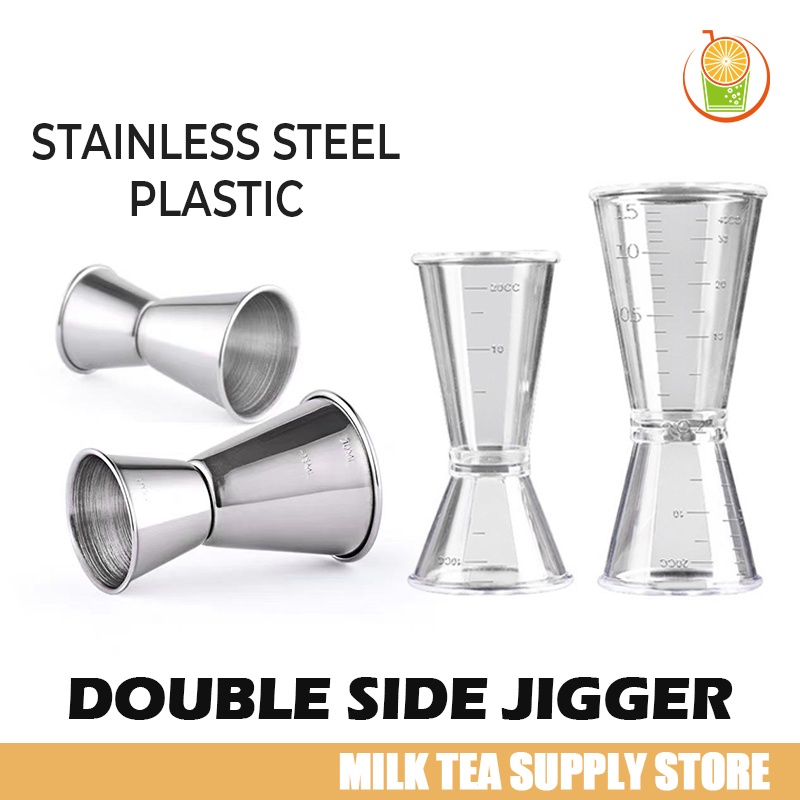 Acrylic Double Sided Jigger/Measuring Cup/Stainless Steel Cocktail Jigger With Scale(1020/20