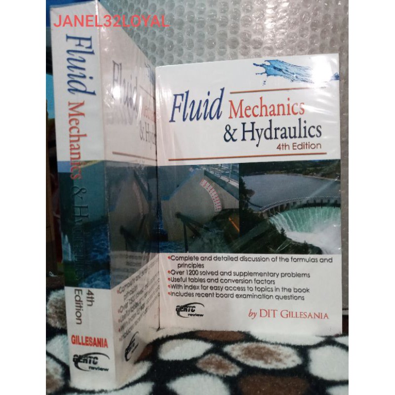 FLUID MECHANICS AND HYDRAULIC 4th edition Shopee Philippines