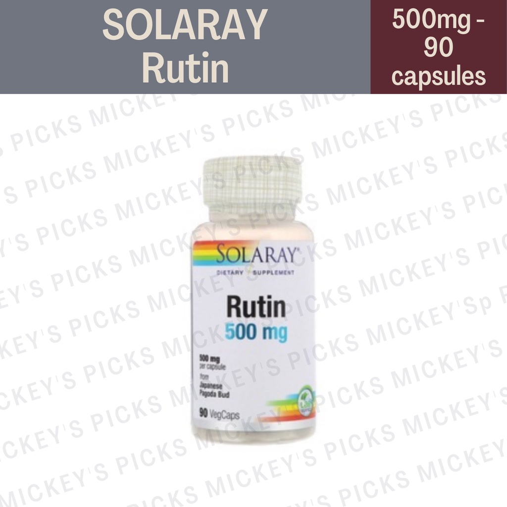 Solaray Rutin, 500 mg, 90 VegCaps | Shopee Philippines